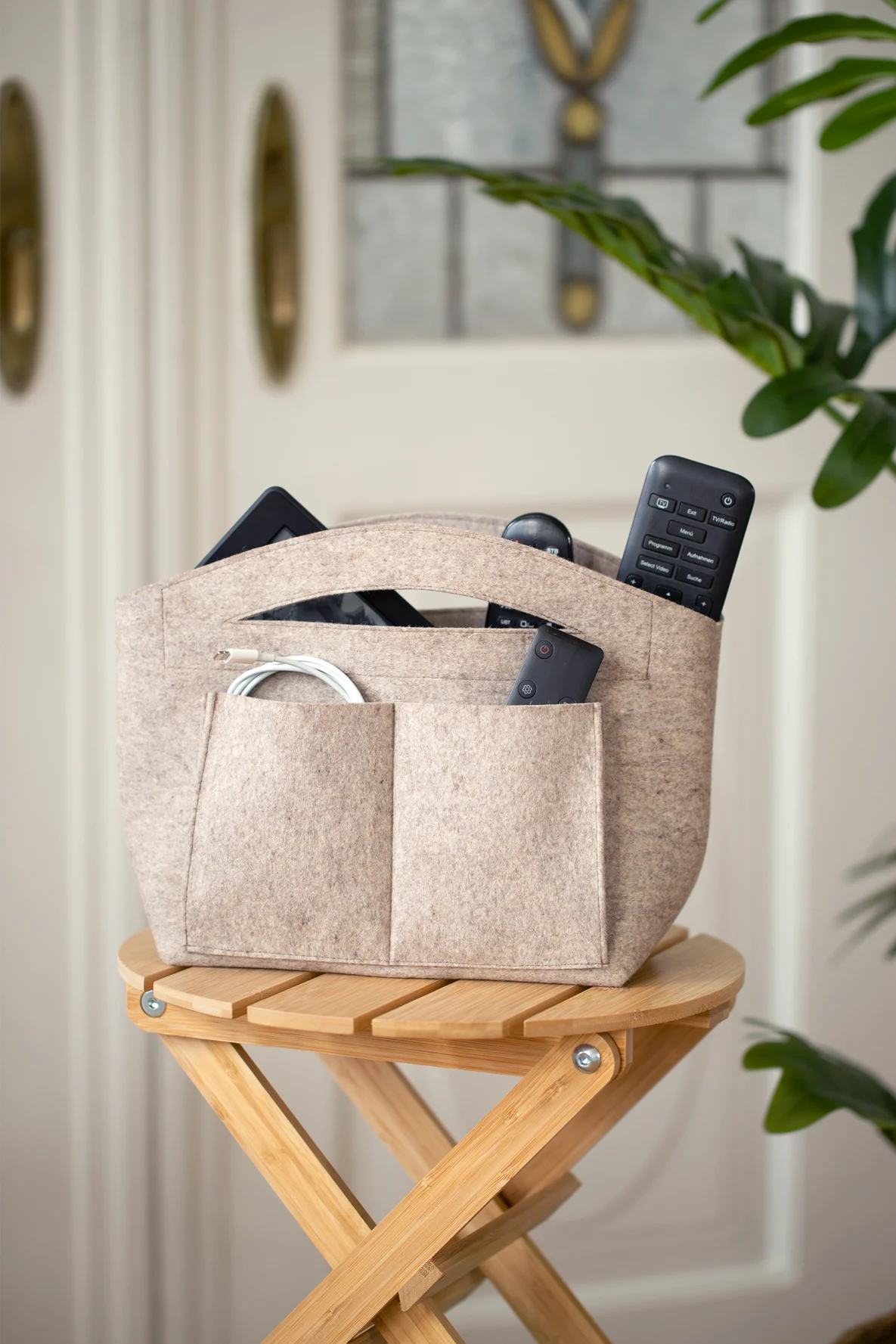 Couch Organizer gratis Schnittmuster Fernbedienungen Technik 