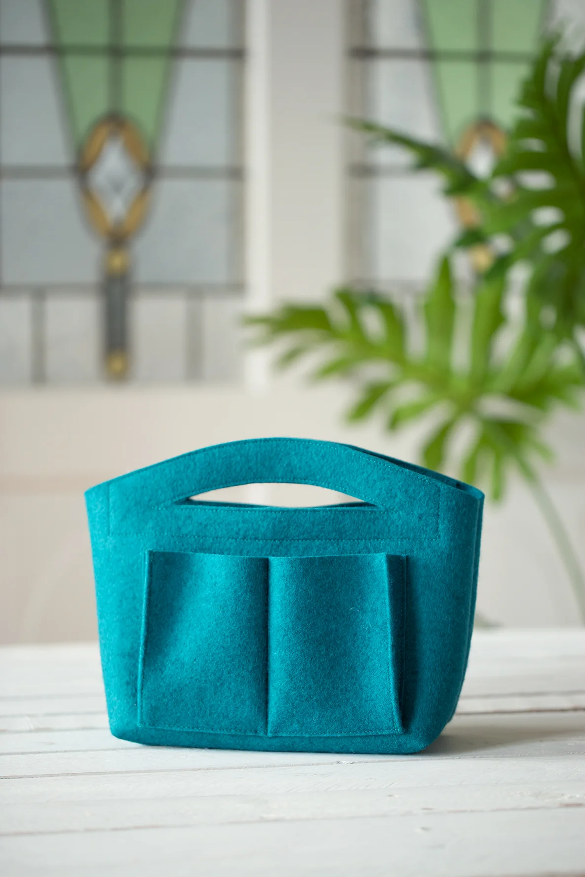 Gratis Schnittmuster Filztasche selber nähen