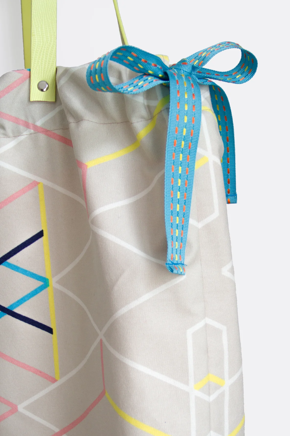 Schnittmuster Strandtasche grafisches Muster selber nähen