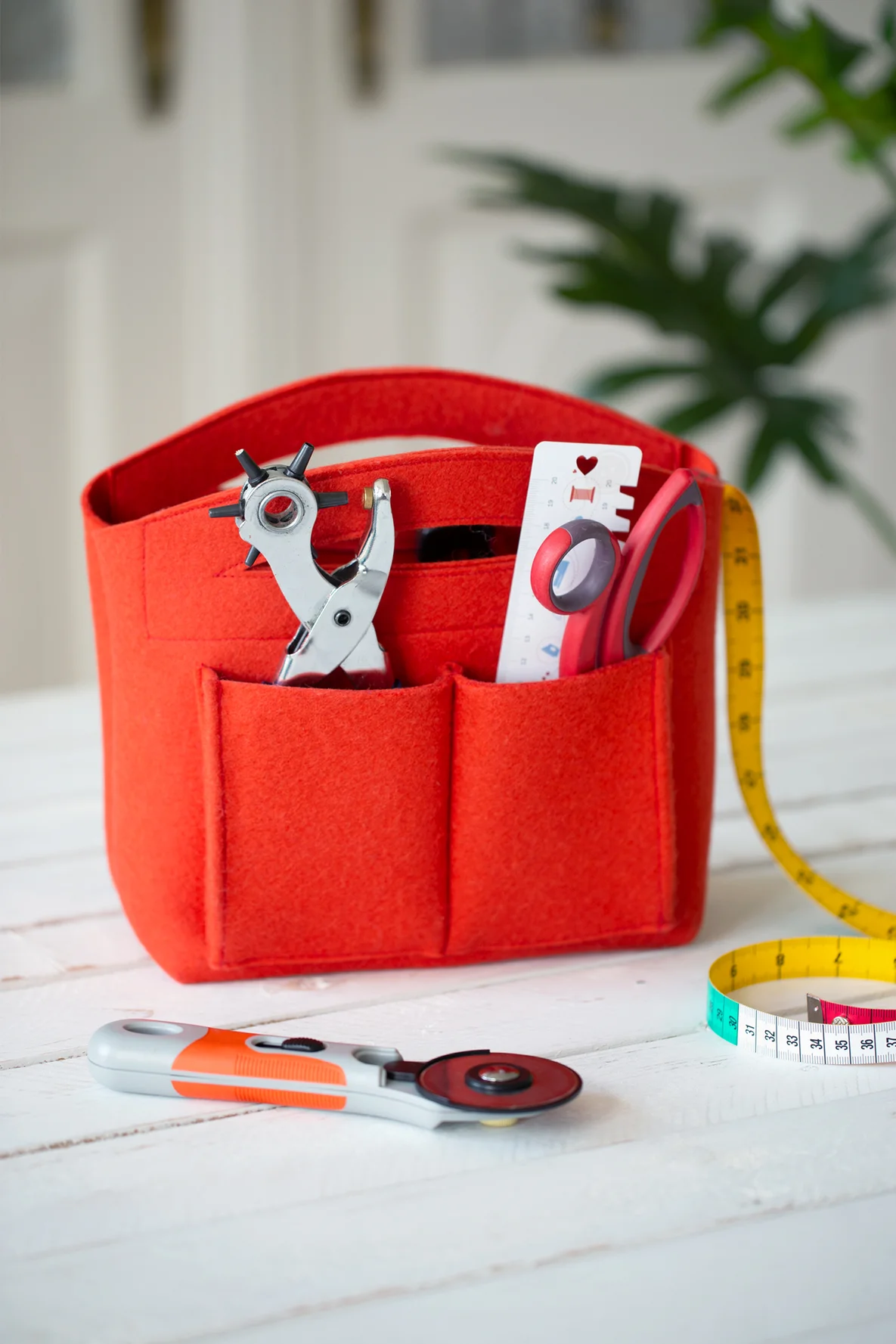 Werkzeug Organizer Filztasche gratis Schnittmuster