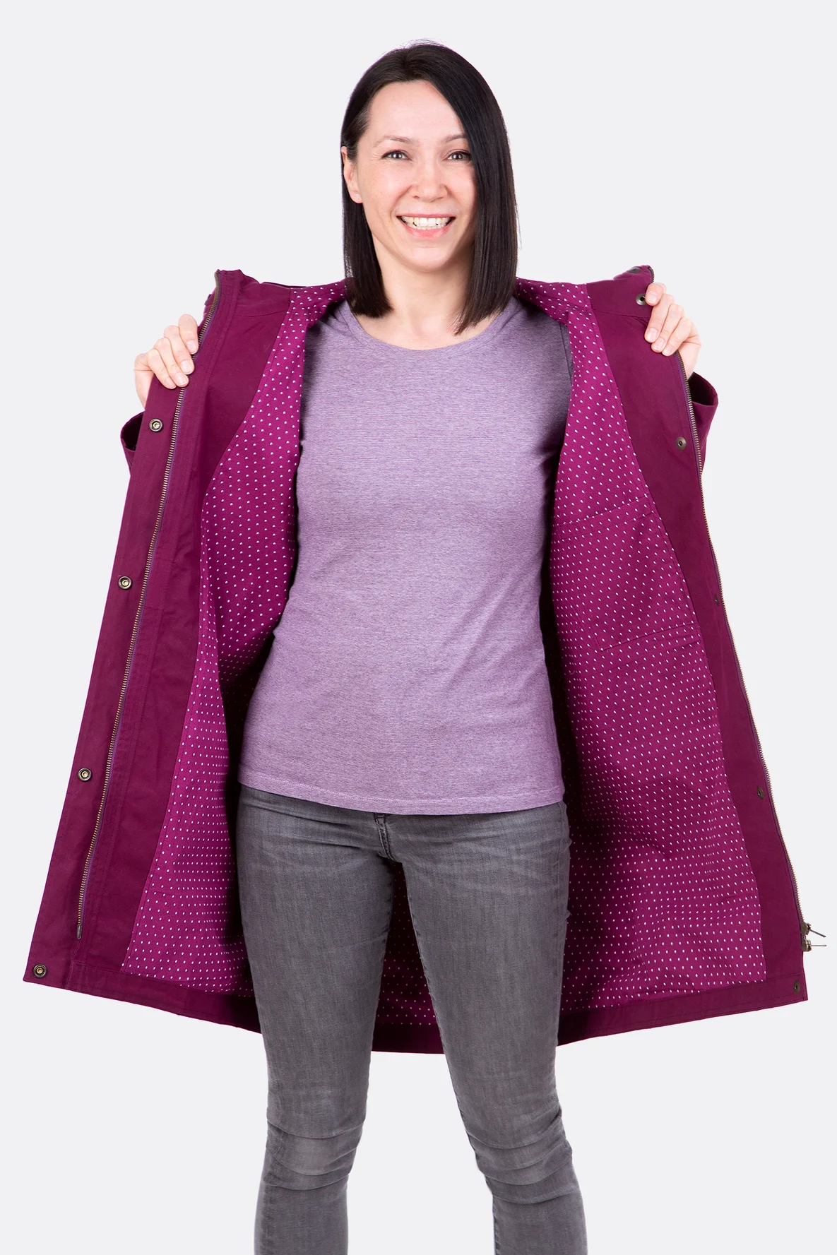 Schnittmuster Anleitung Jacke mit Reißverschluss und Futter