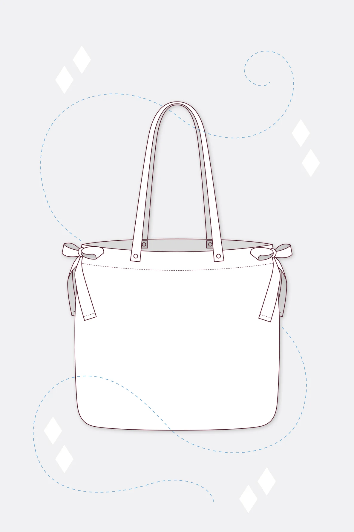 Schnittmuster Carrie Strandtasche Schleifen selber nähen