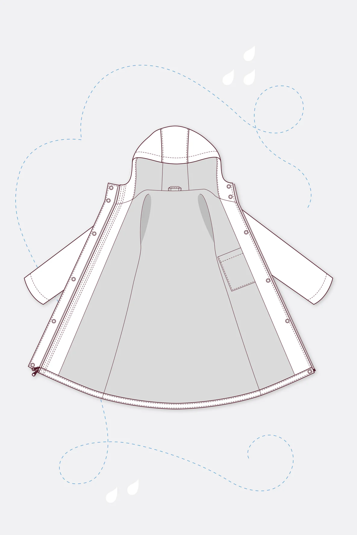 Schnittmuster Jackenfutter Parka selber nähen
