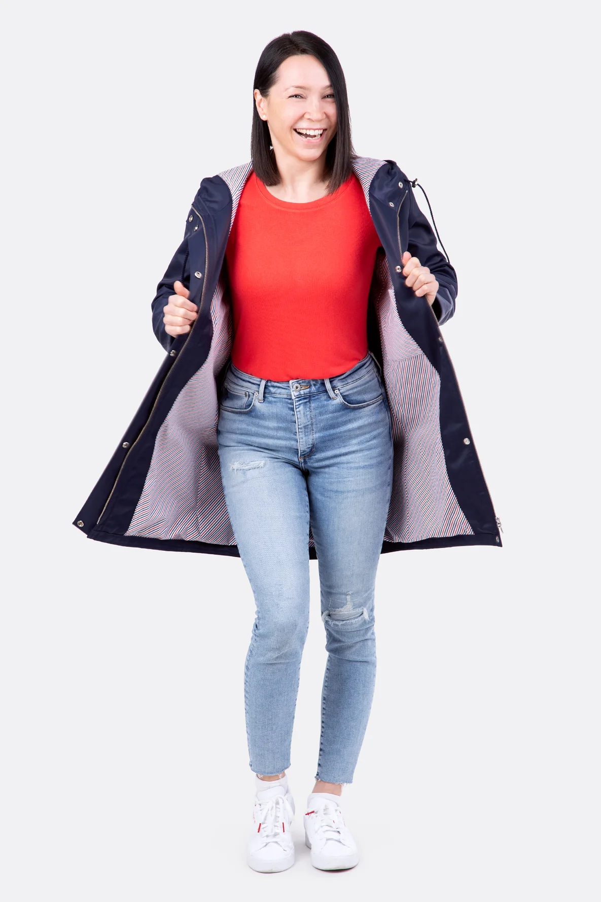 Schnittmuster Parka Lola mit Baumwollstoff-Futter 