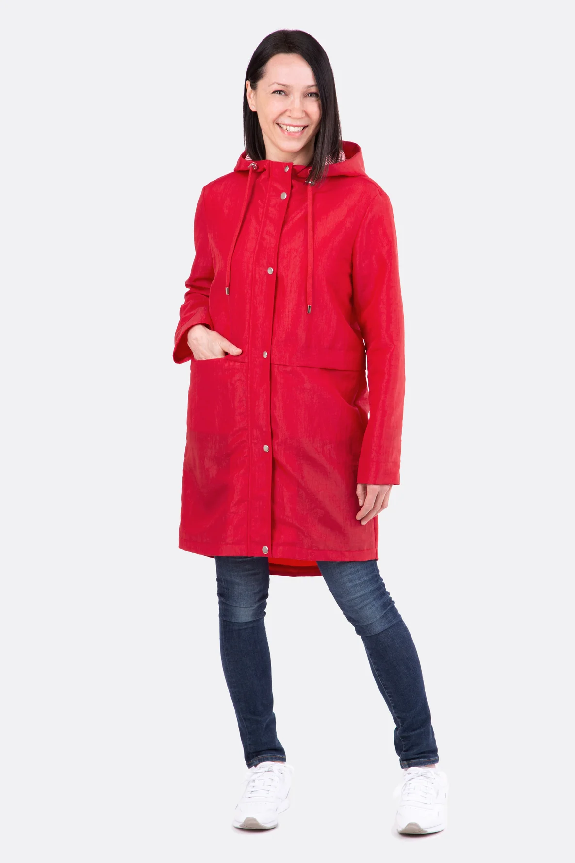 Schnittmuster Übergangsjacke mit Reißverschluss und Kapuze DIY Anleitung