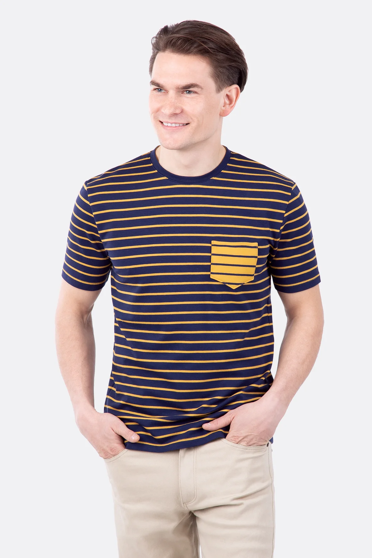 Schnittmuster Männer Shirt Streifen Sommer nähen