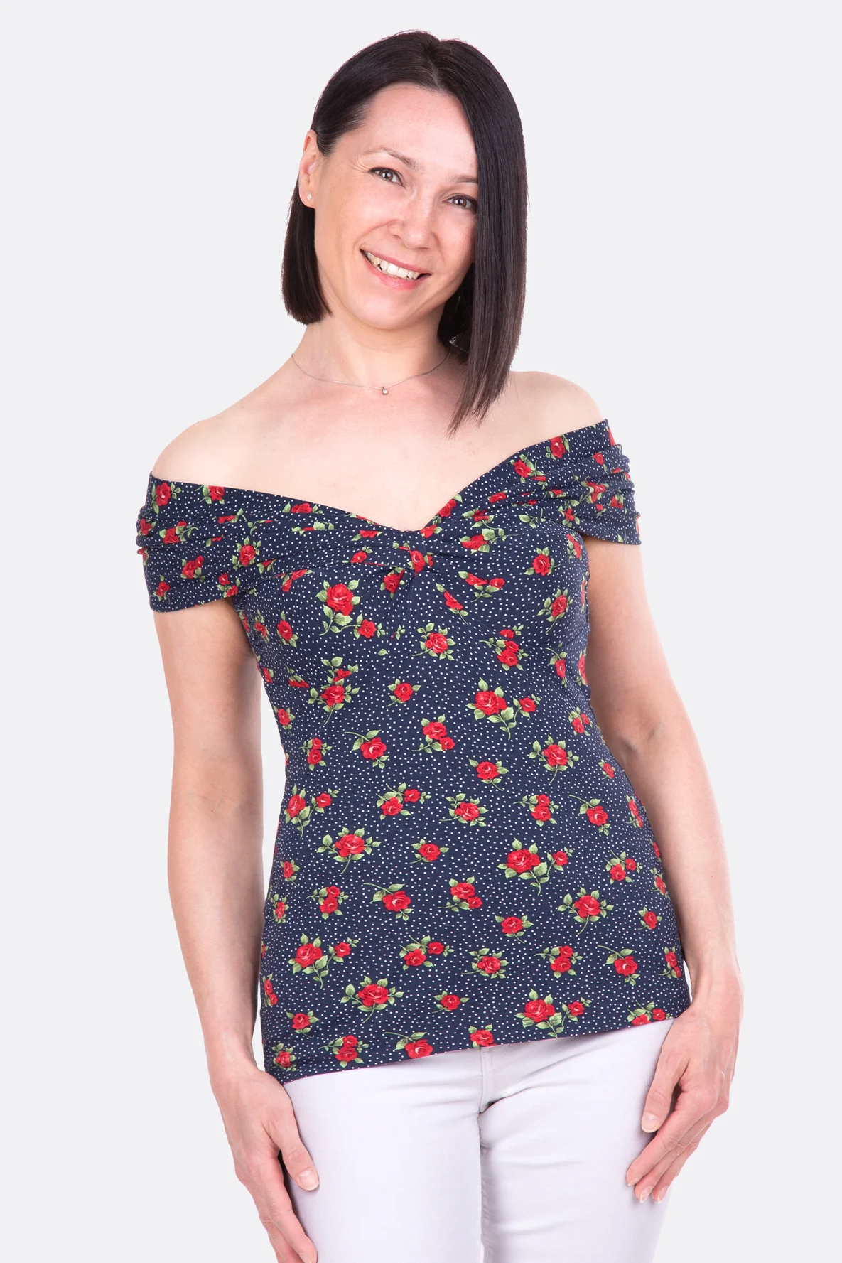 Schnittmuster Shirt schulterfrei selber nähen