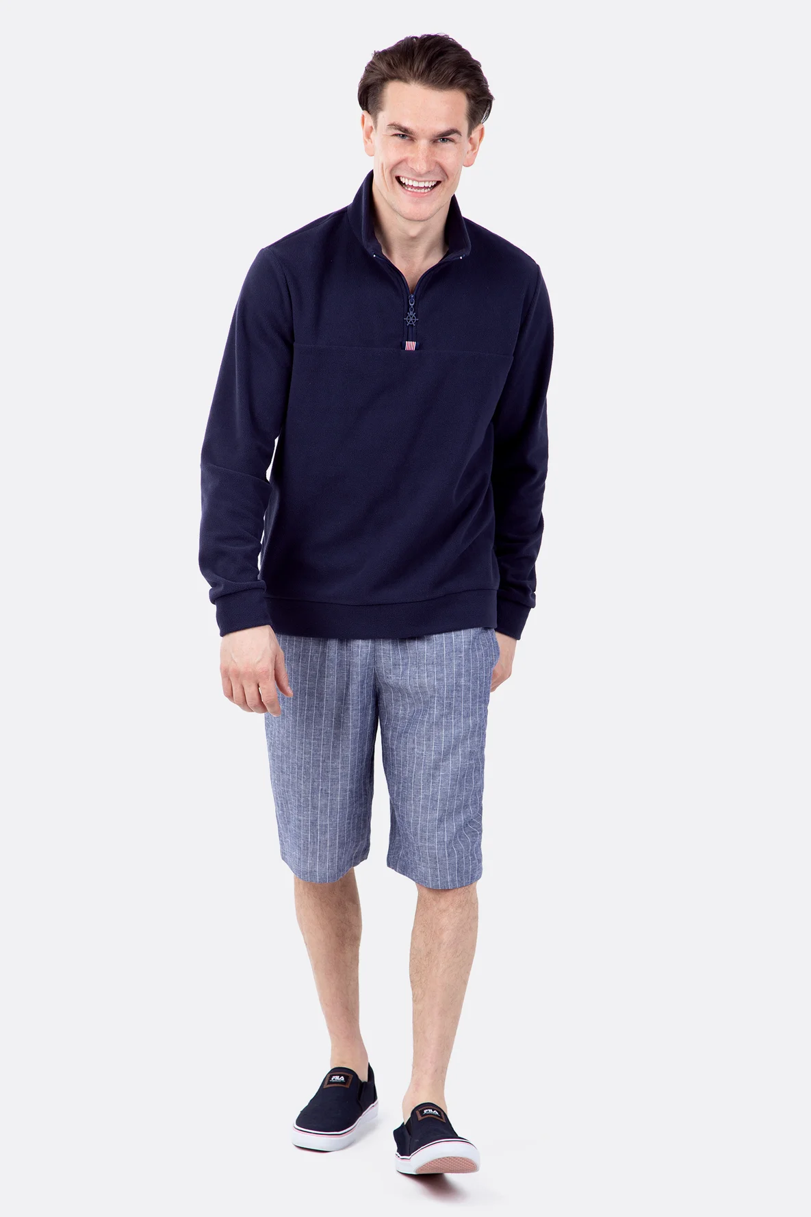 Schnittmuster Fleecpullover für Herren selber nähen