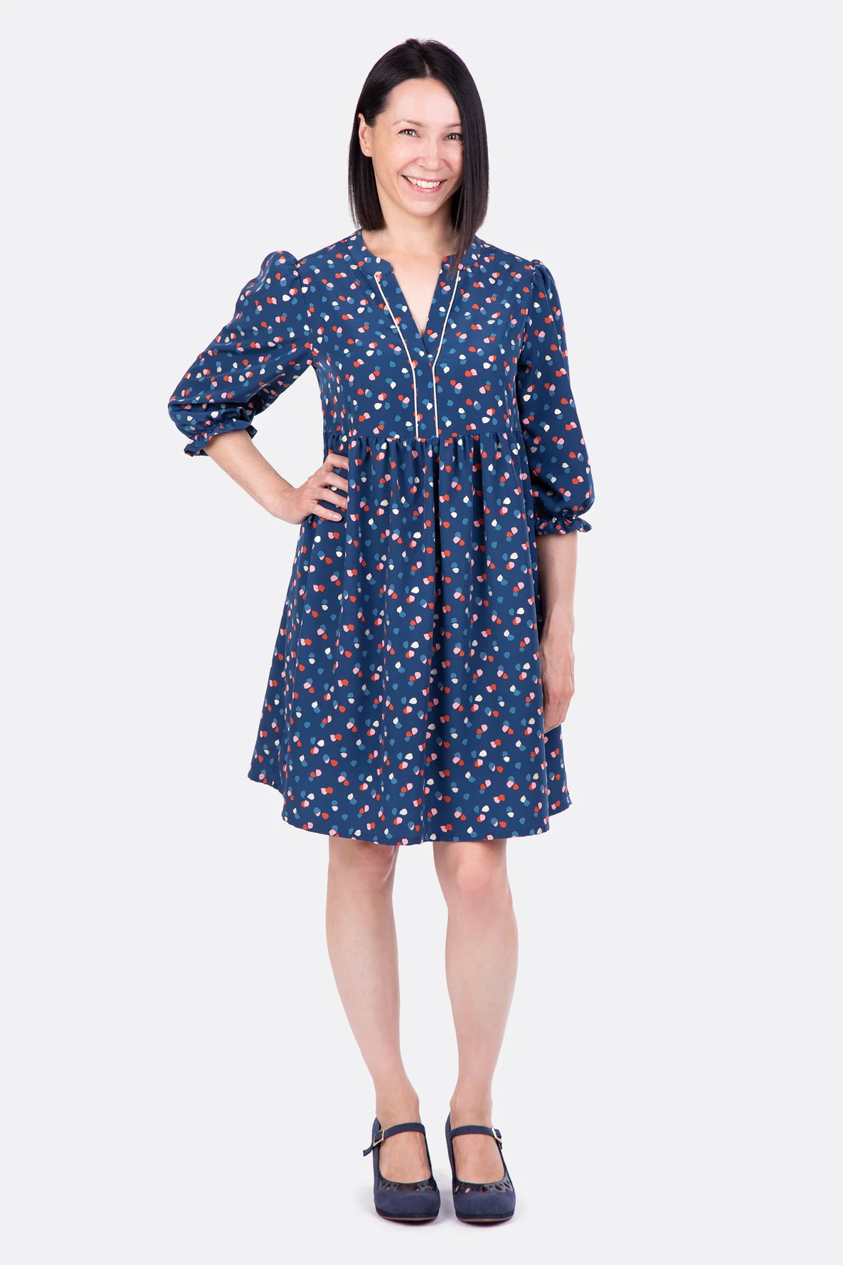 Schnittmuster gratis Puffärmel für Damenkleid zum selbernähen