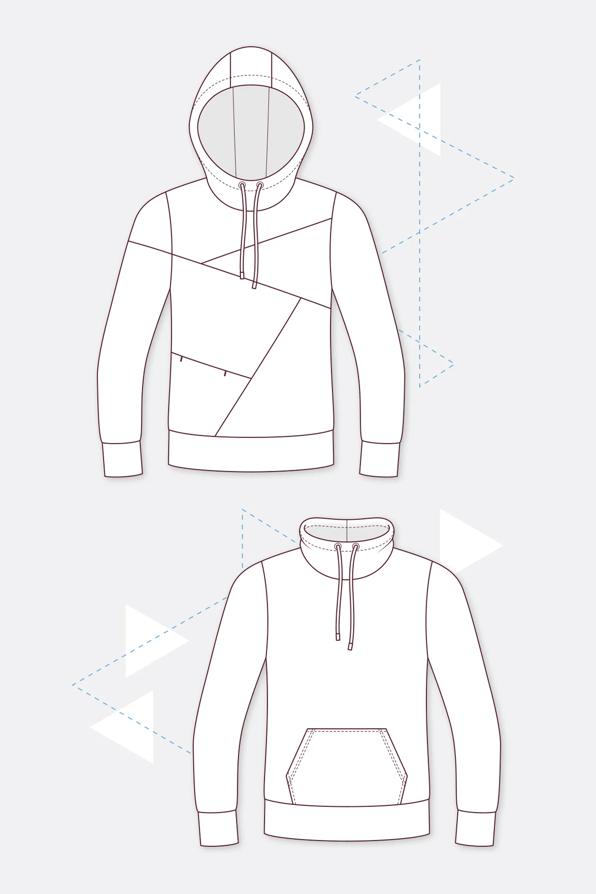 Schnittmuster Luke Männer Freestyle Hoodie selber nähen