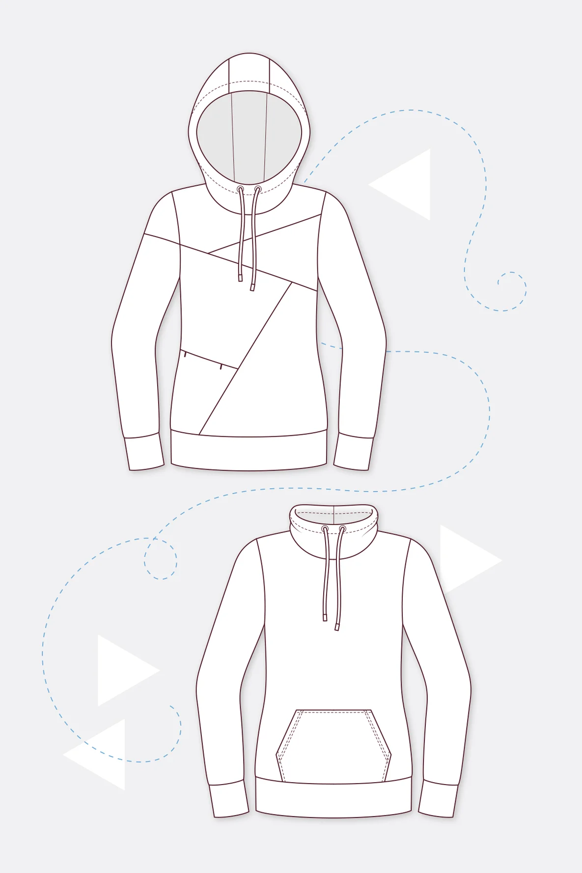 Schnittmuster Nelly Damen Freestyle Hoodie selber nähen