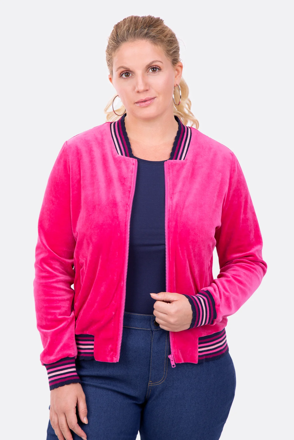 Nicki Jacke Schnittmuster mit Reißverschluss und Taschen nähen