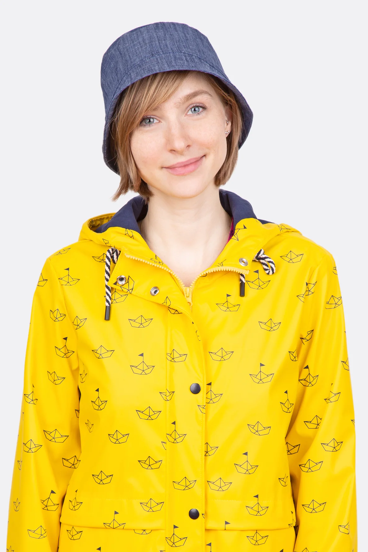 Bucket Hat schmale Krempe selber nähen