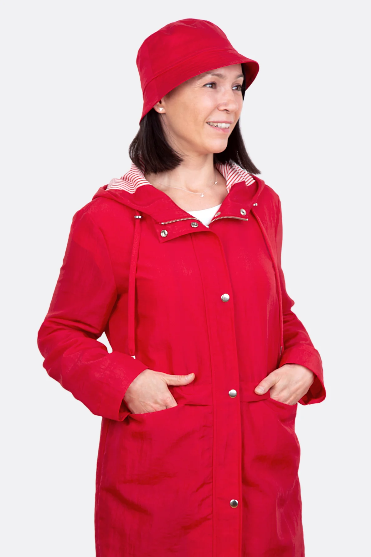 Schnittmuster für Bucket Hat aus Twill nähen