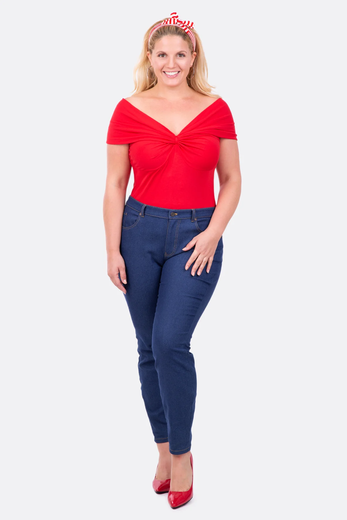 Schnittmuster Damenshirt sexy Carmen-ausschnitt selber nähen