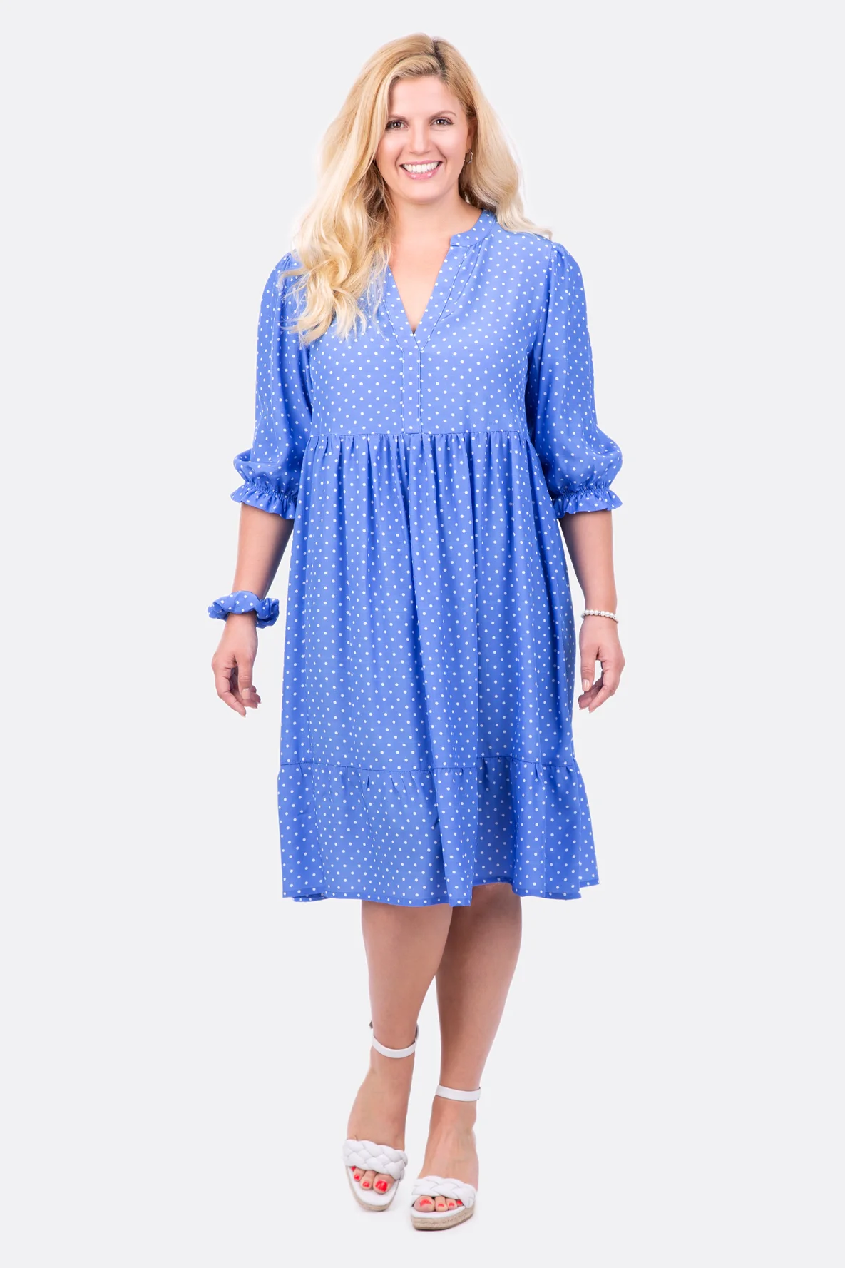 Schnittmuster Stufenkleid sommerlich mit Ballonärmeln selber nähen