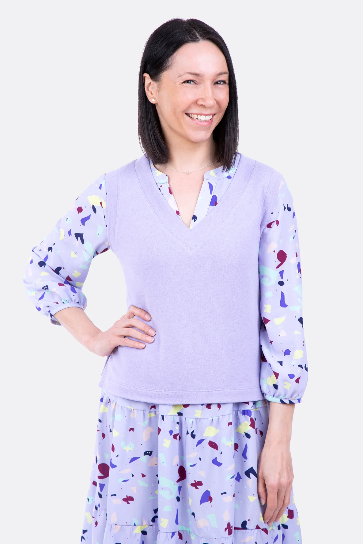 Schnittmuster Cara Damen Pullunder Strickstoff Bene Nähanleitung