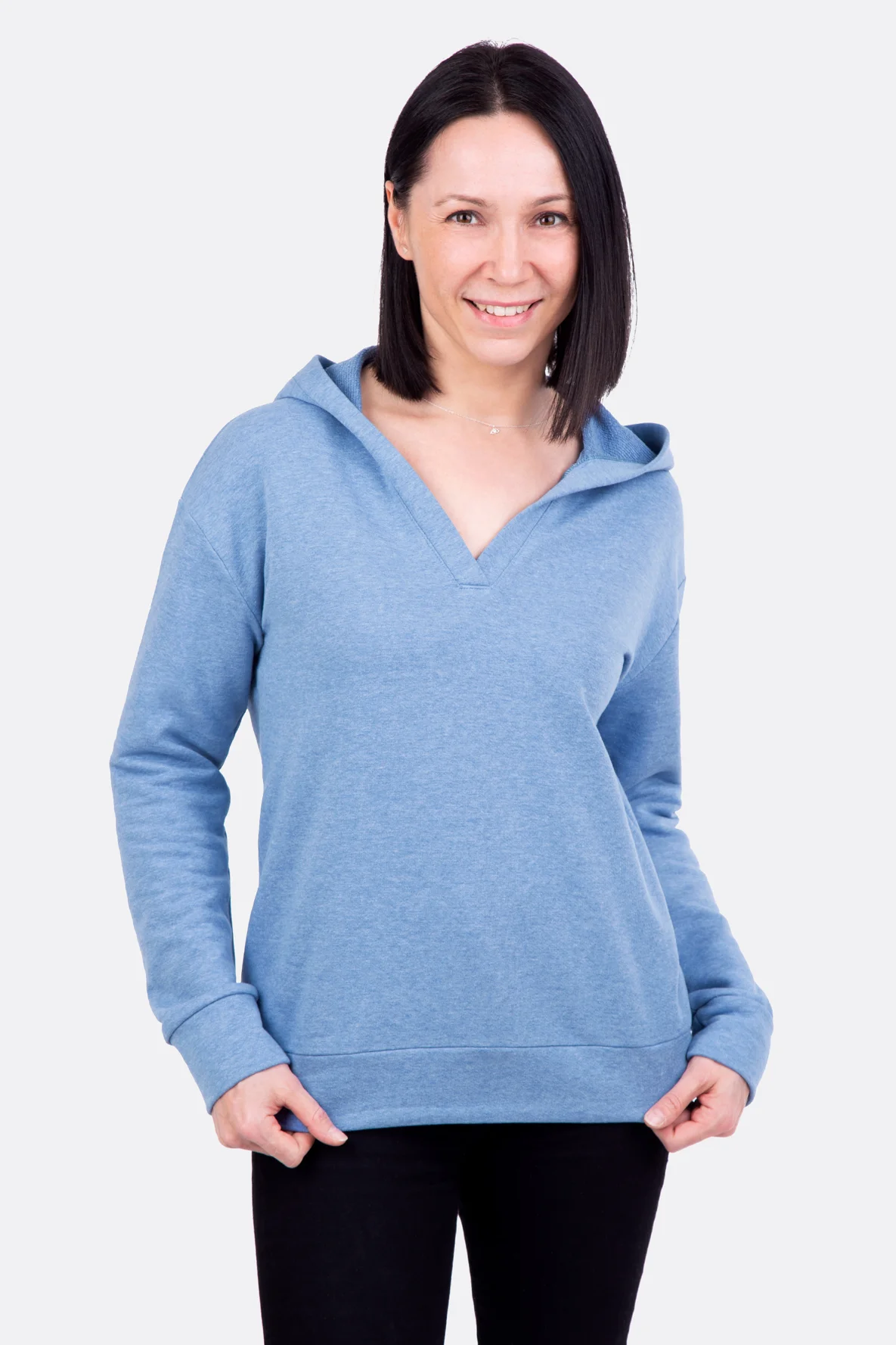 Schnittmuster Nova Kapuzenshirt French Terry selber nähen