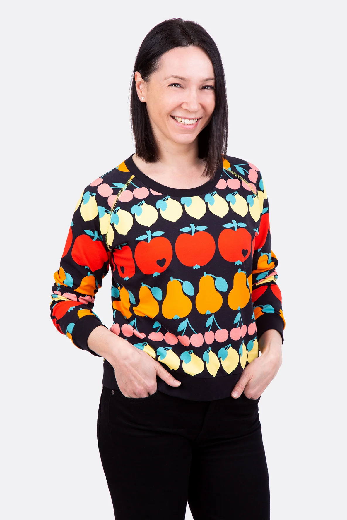 Schnittmuster Raglanpullover Bündchen Covernähte selber nähen