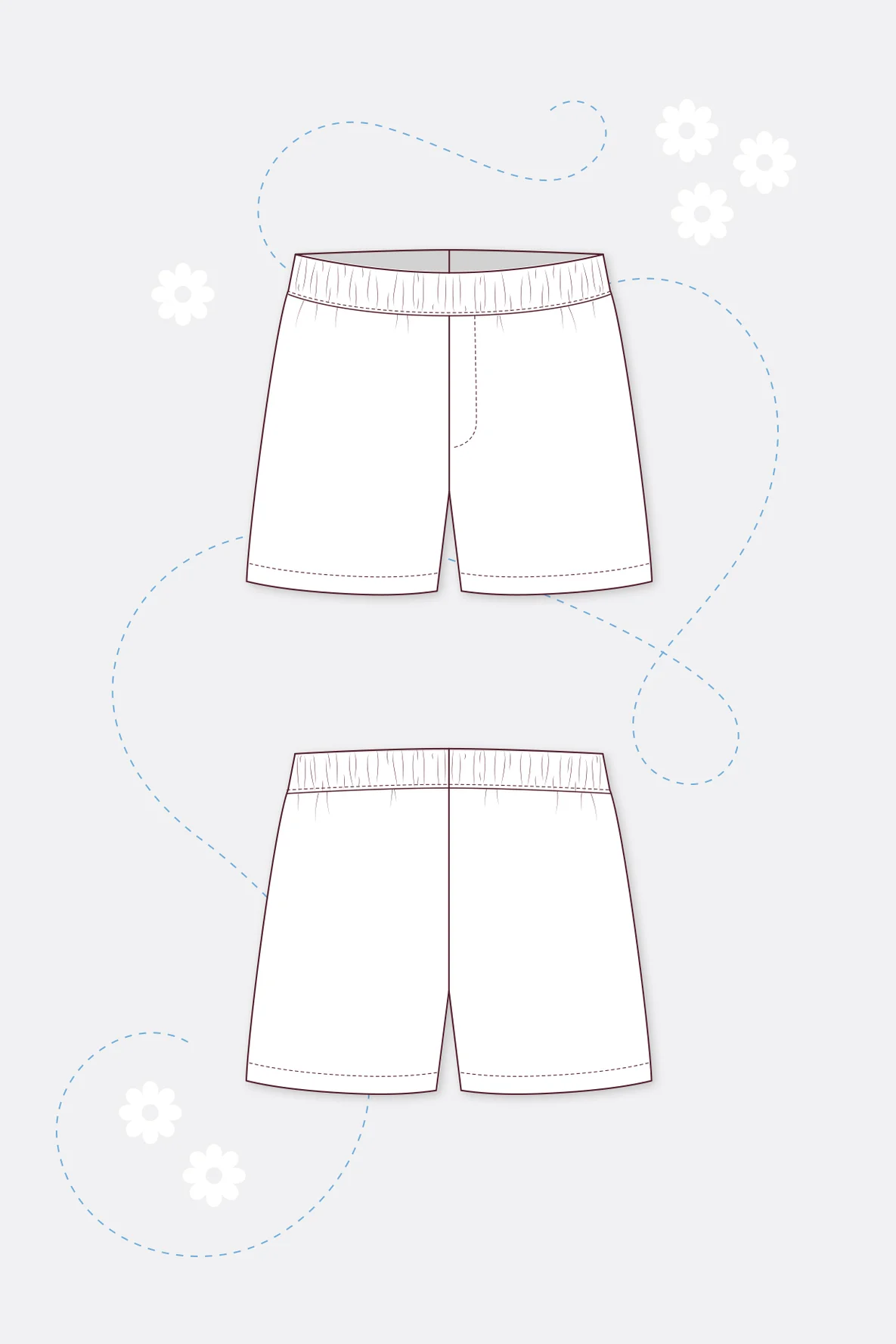 Schnittmuster Billie Damen Schlafshorts Webware selber nähen