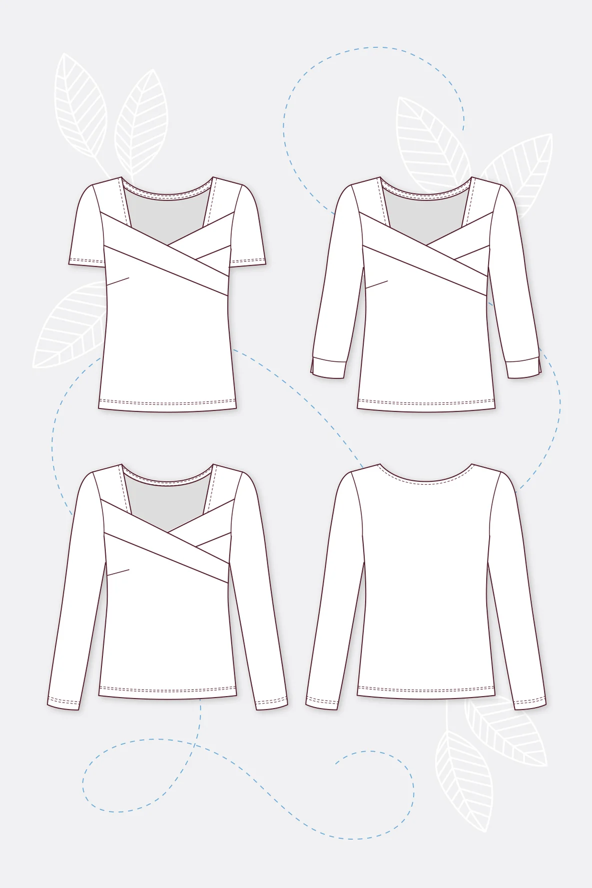 Schnittmuster Helen Damenshirt raffiniert selber nähen