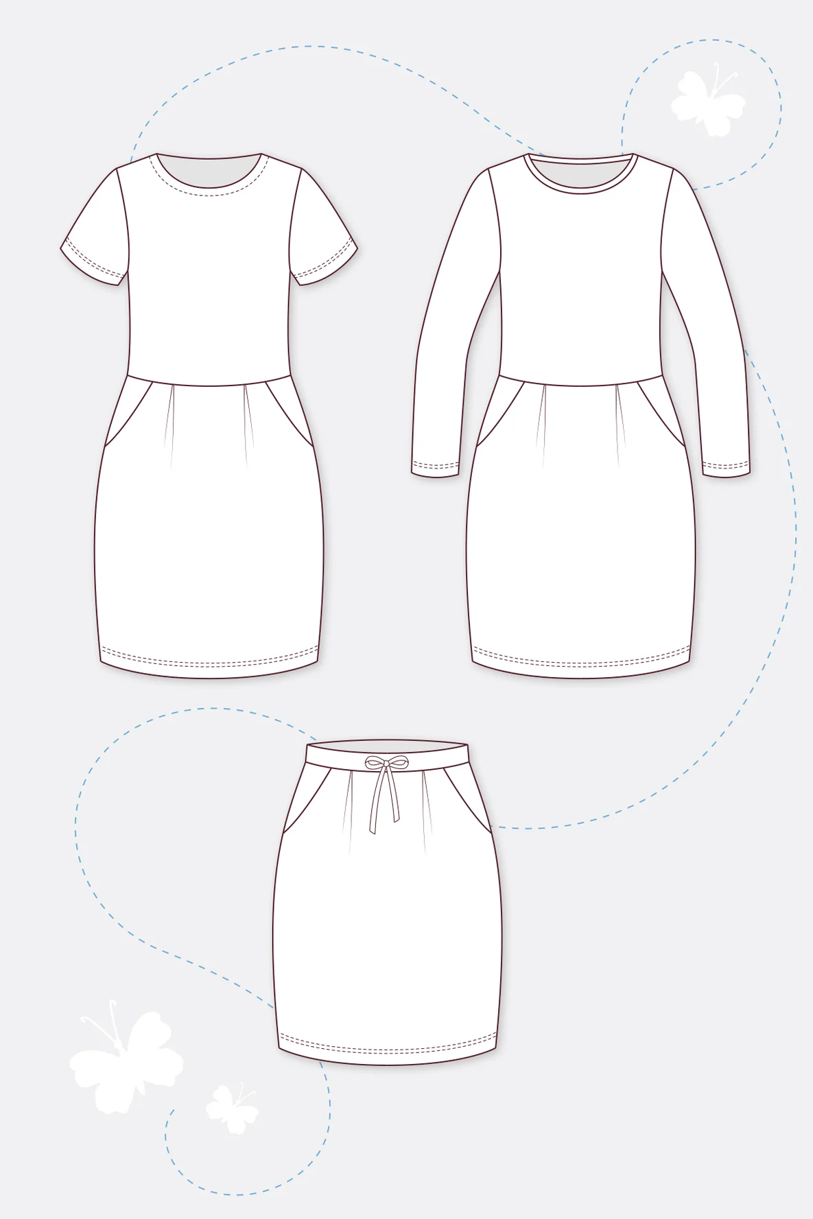 Schnittmuster Kinder Tulpenkleid Nähanleitung