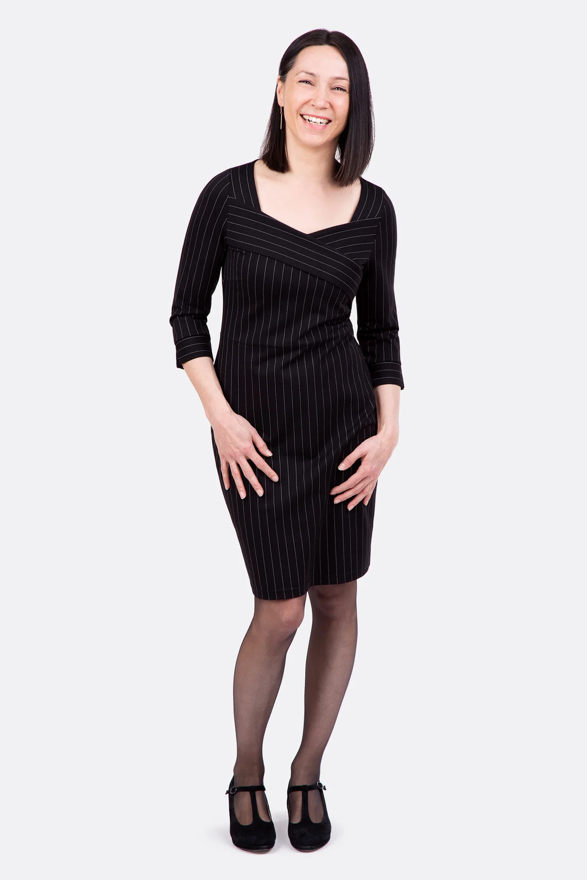 Schnittmuster Macy Damenkleid Romanit Jersey figurbetont nähen