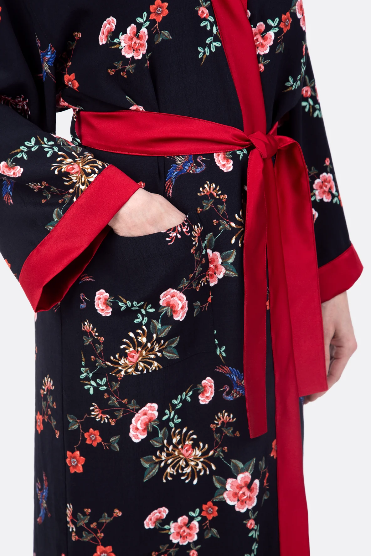 Schnittmuster Morgenmantel elegant Bindeband DIY