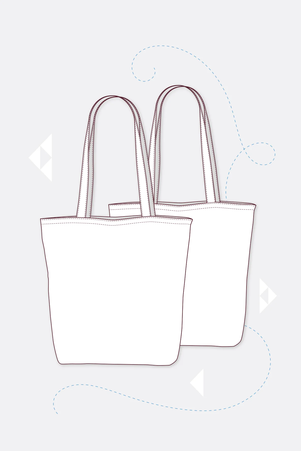 Schnittmuster Shopper Wendetasche Nähanleitung