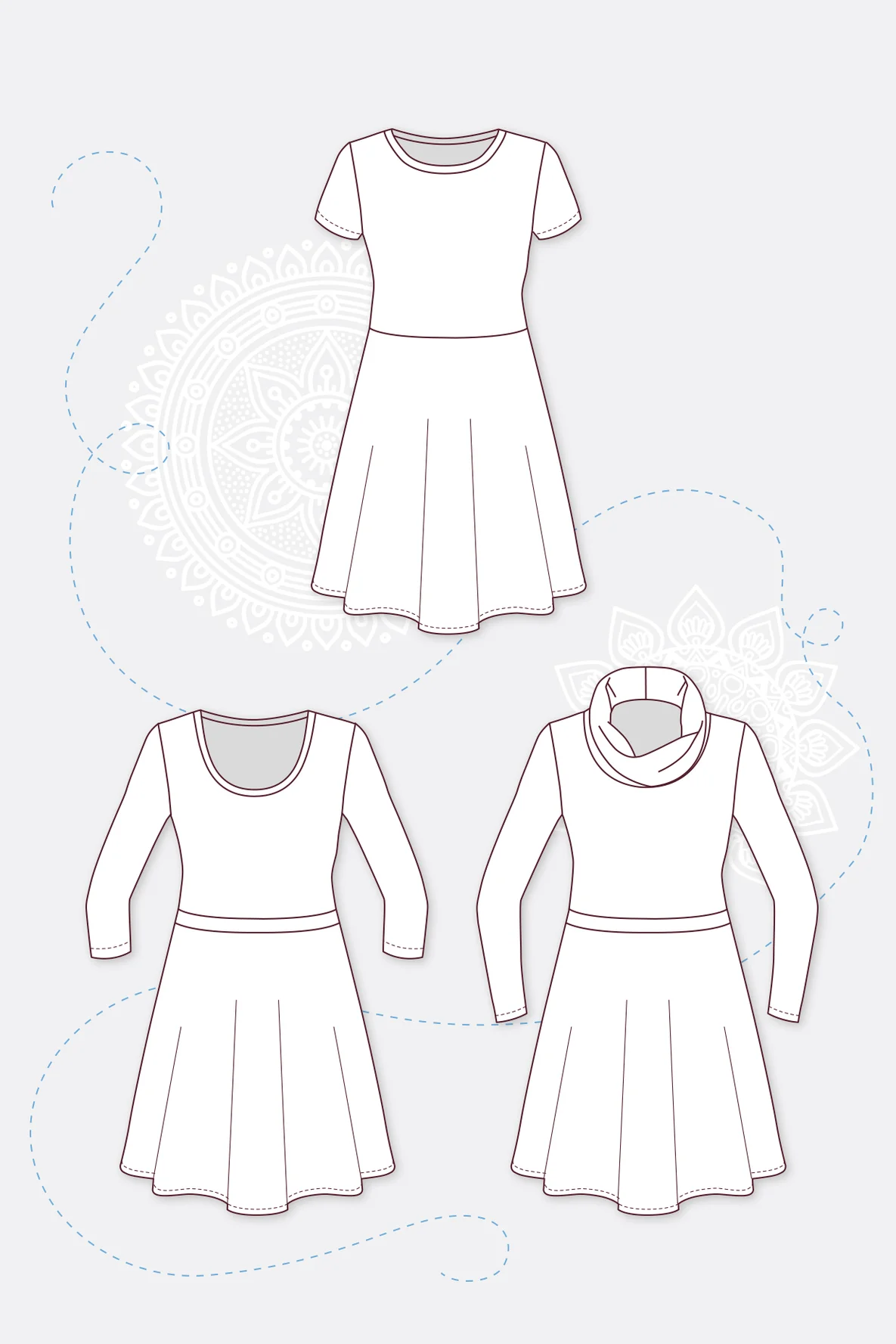 Schnittmuster Ella Classic Jerseykleid selber nähen