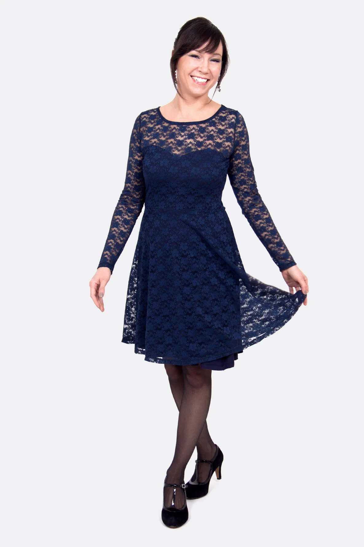 Schnittmuster Ella Spitze elegant festlich selber nähen