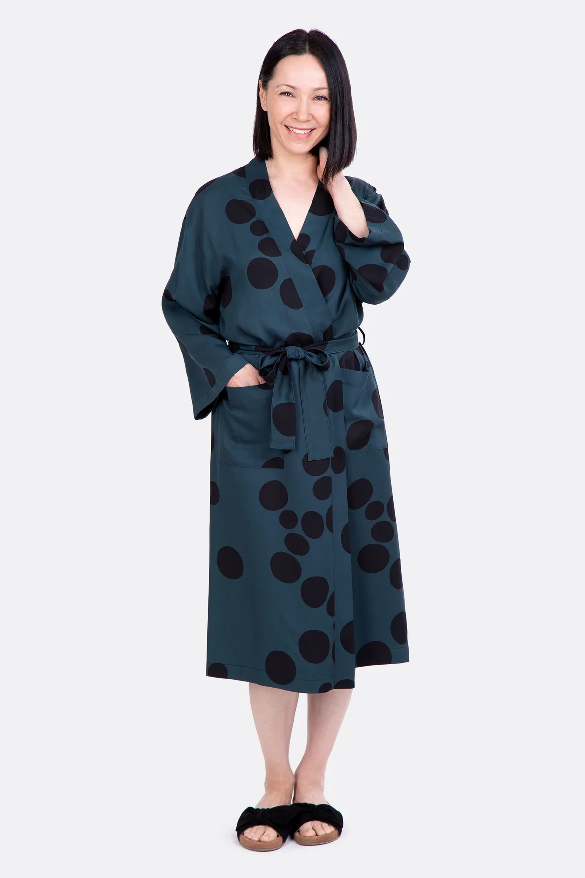 Schnittmuster Gina Bademantel Morgenmantel chic selber nähen