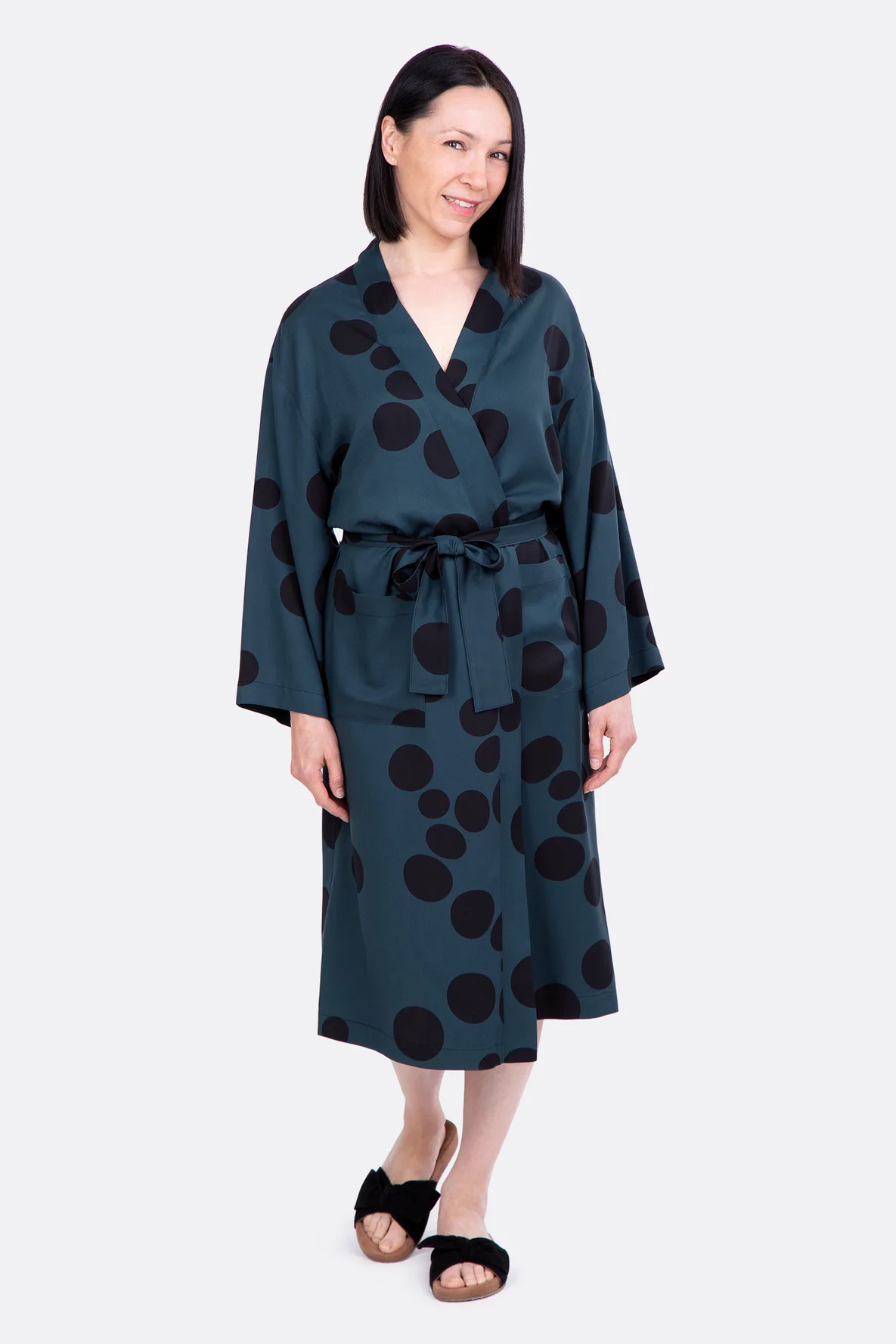 Schnittmuster Morgenmantel Viskose schick leicht selber nähen