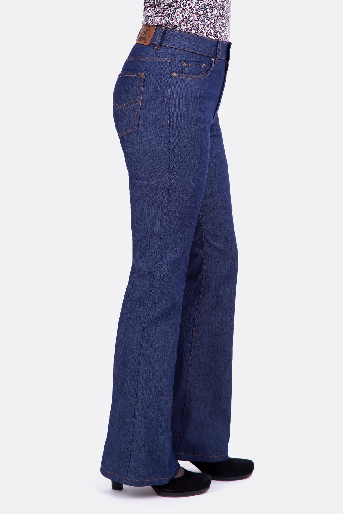 Schnittmuster Nähanleitung Damenjeans Flared Bootcut