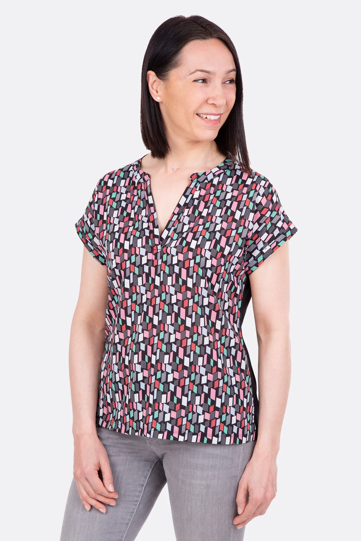 Schnittmuster Blusenshirt aus Jersey und Viskosestoff DIY-Anleitung