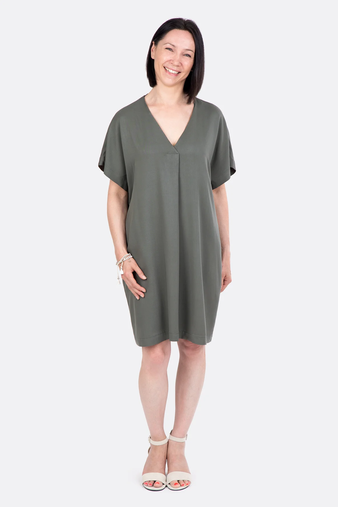 Schnittmuster Dalia Kaftankleid knielang zum Selbernähen