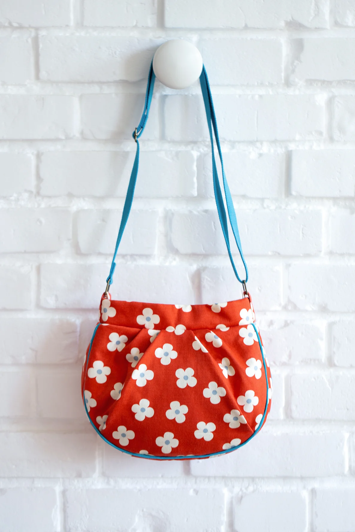 Schnittmuster June Schultertasche Canvas Falten rund selber nähen