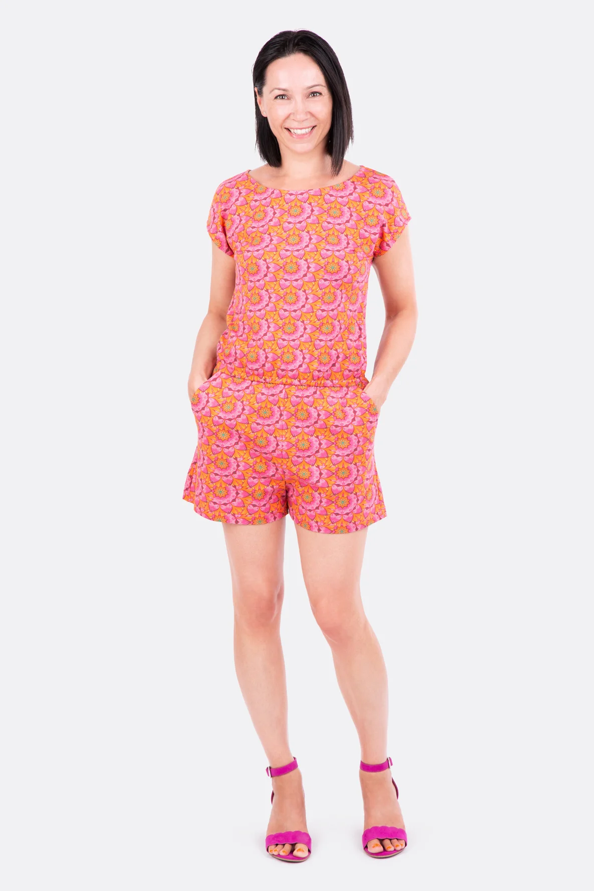 Schnittmuster Joy Jumpsuit kurz Sommer selber nähen