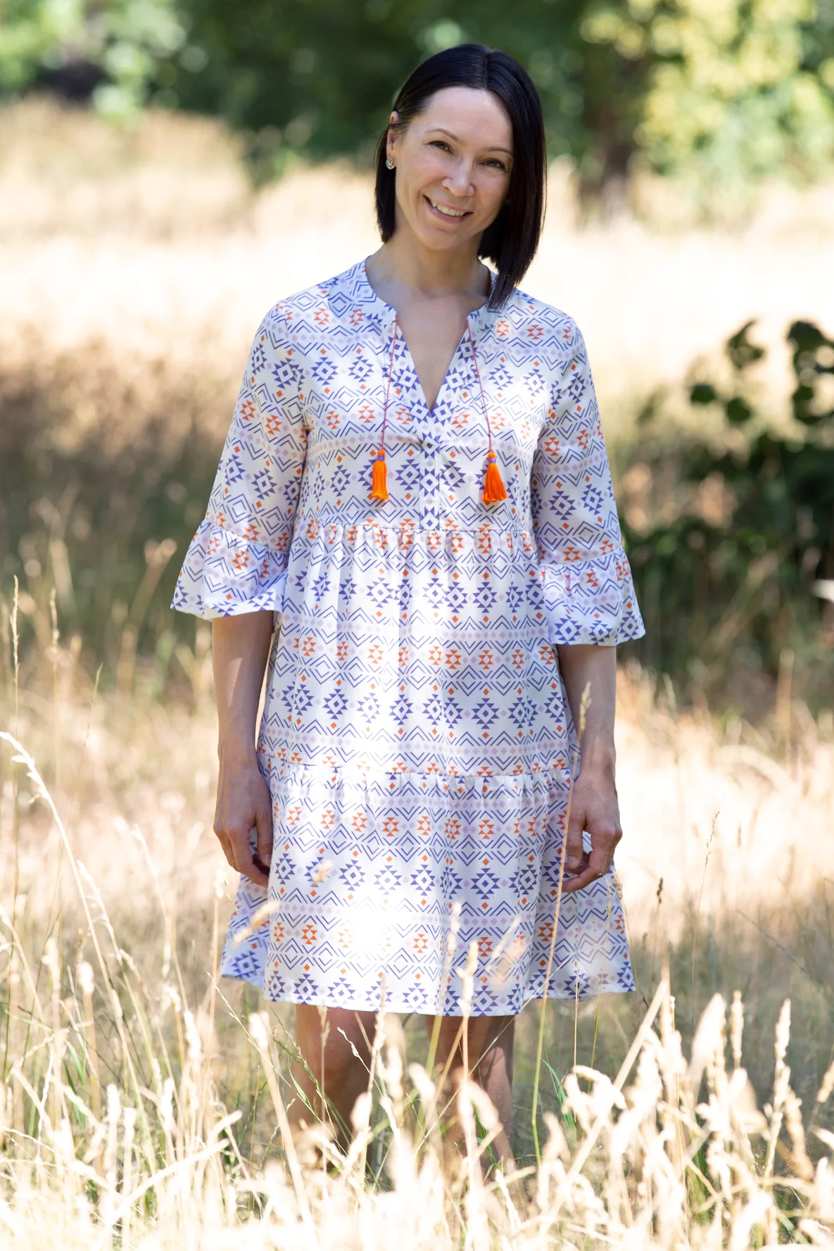 Schnittmuster Tunikakleid Angel Boho Style Sommerkleid selber nähen