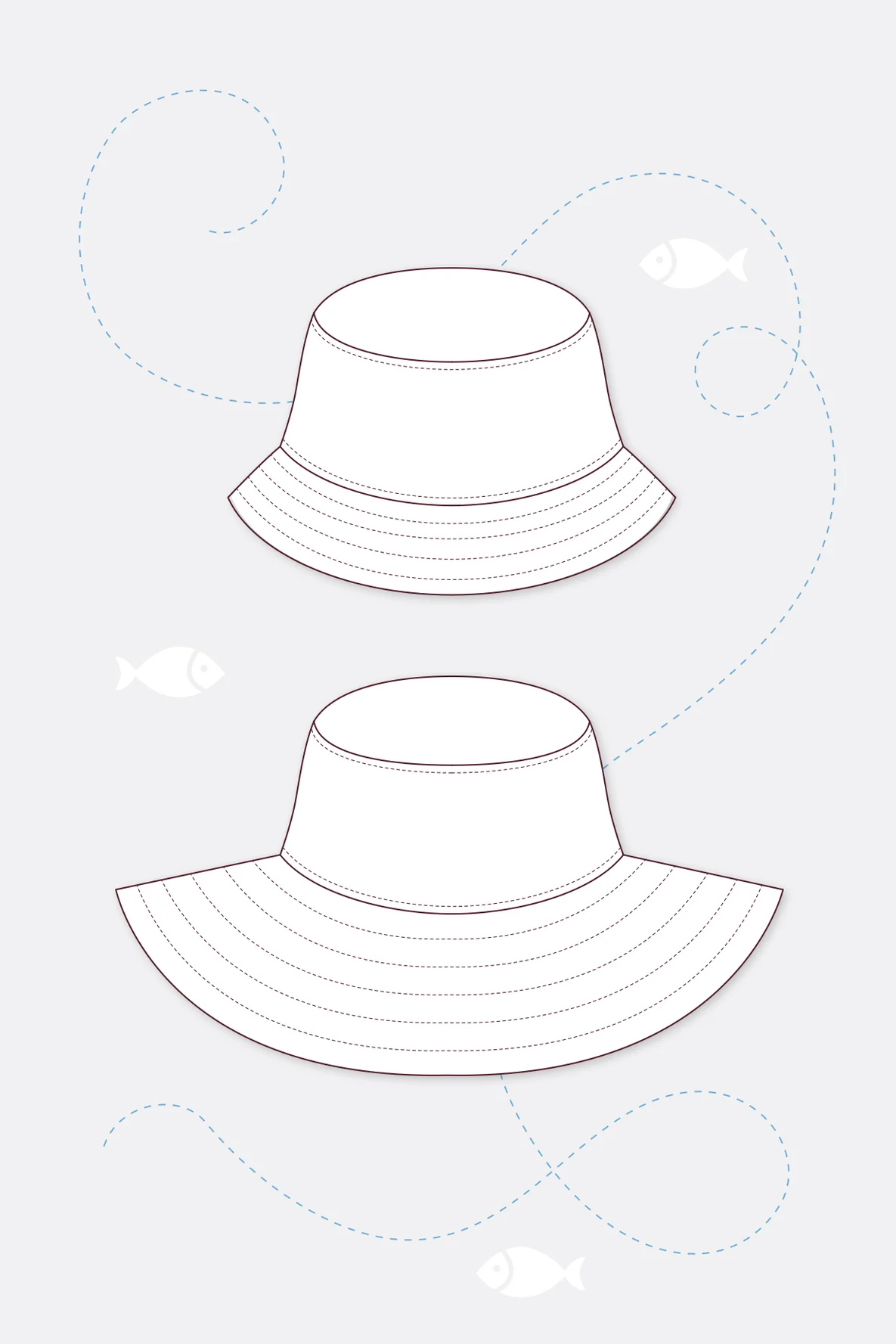 Bucket Hat mit kleiner oder großer Krempe selber nähen