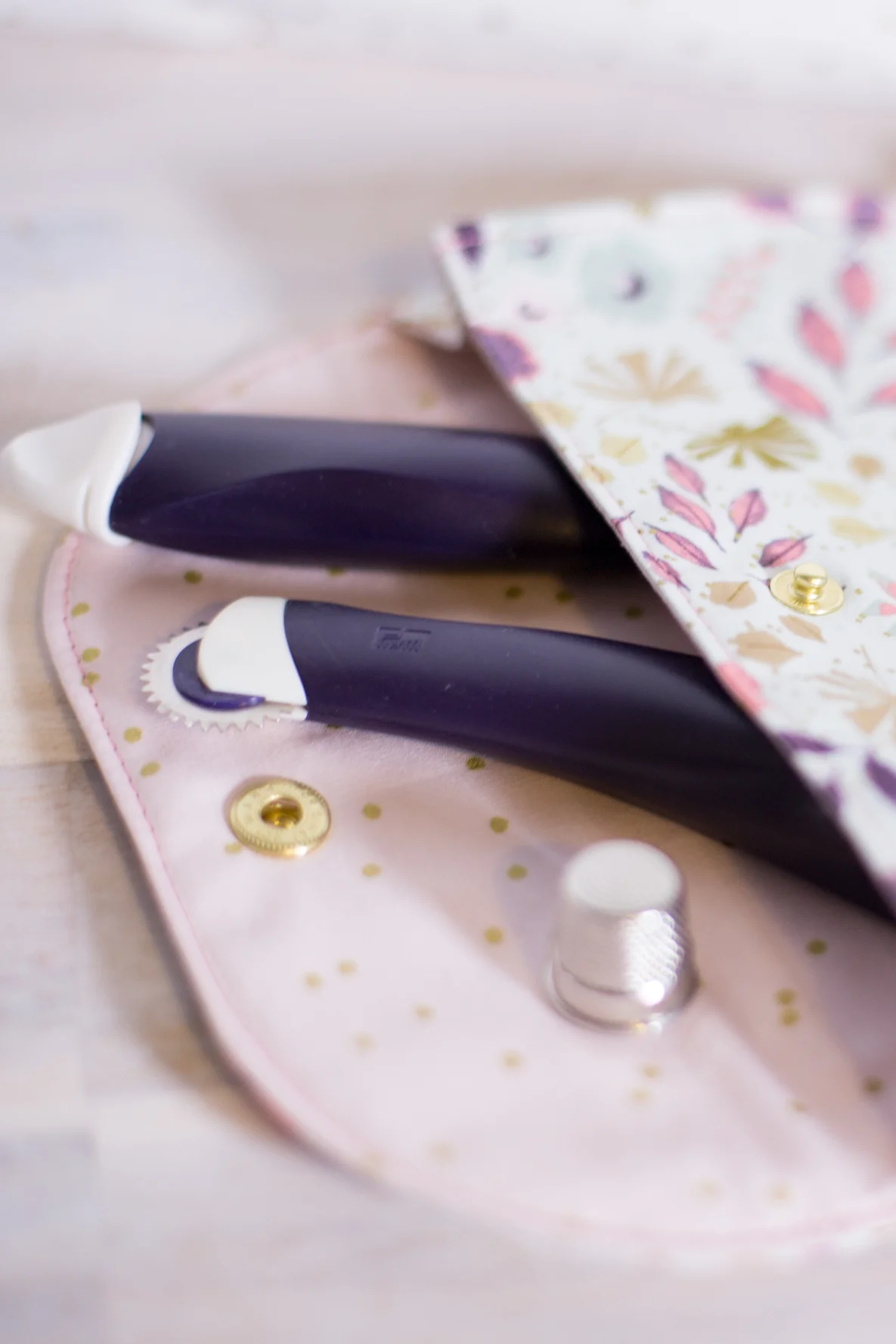 Gratis Rollmäppchen selber nähen Nähkram Aufbewahrung