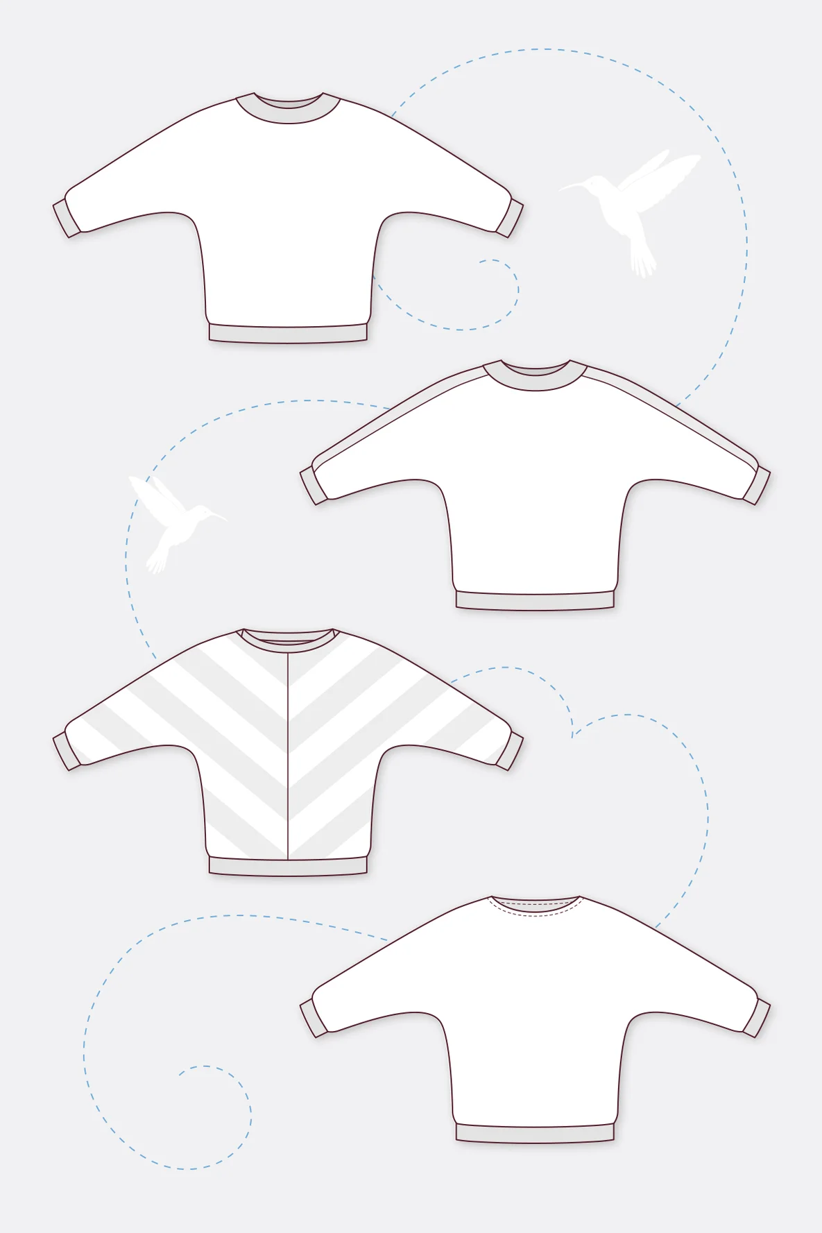 Schnittmuster Josie Fledermausshirt selber nähen