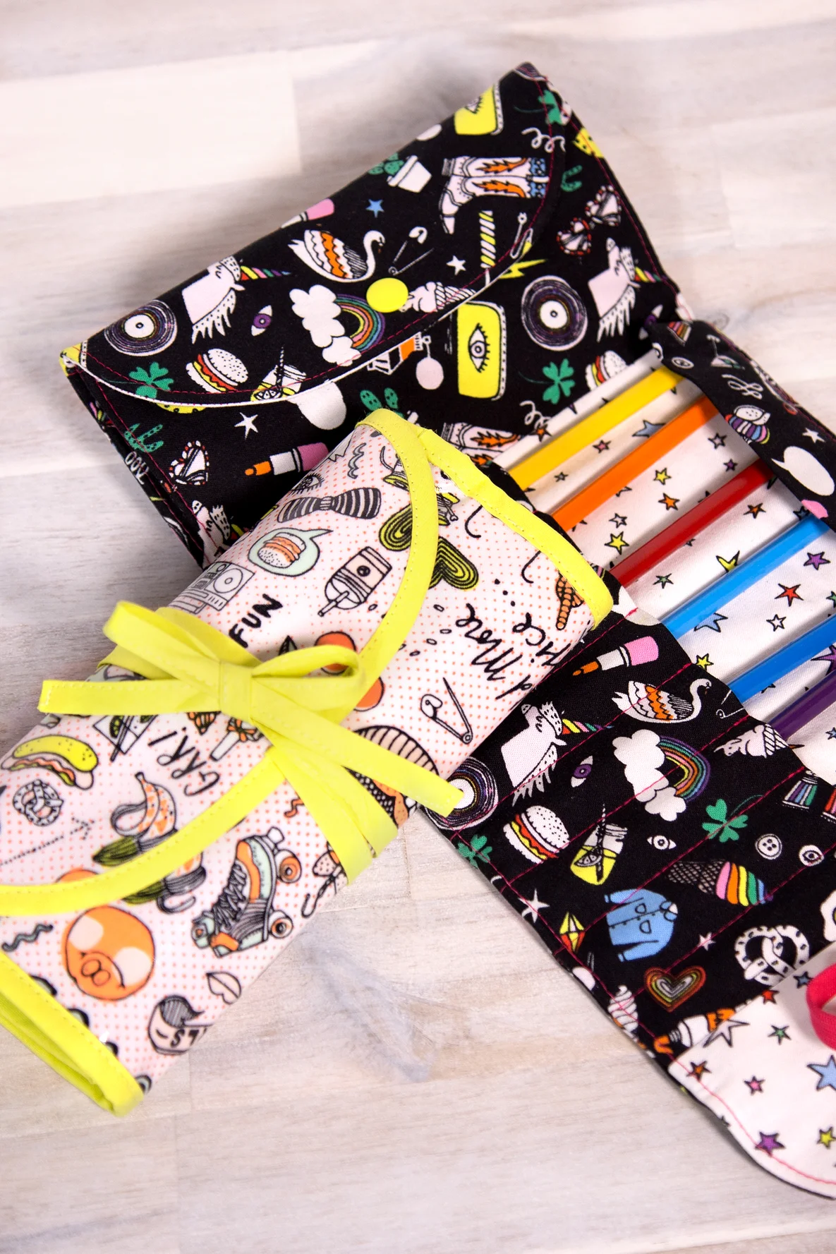 Schnittmuster kostenlos Stiftemäppchen Schulanfang DIY