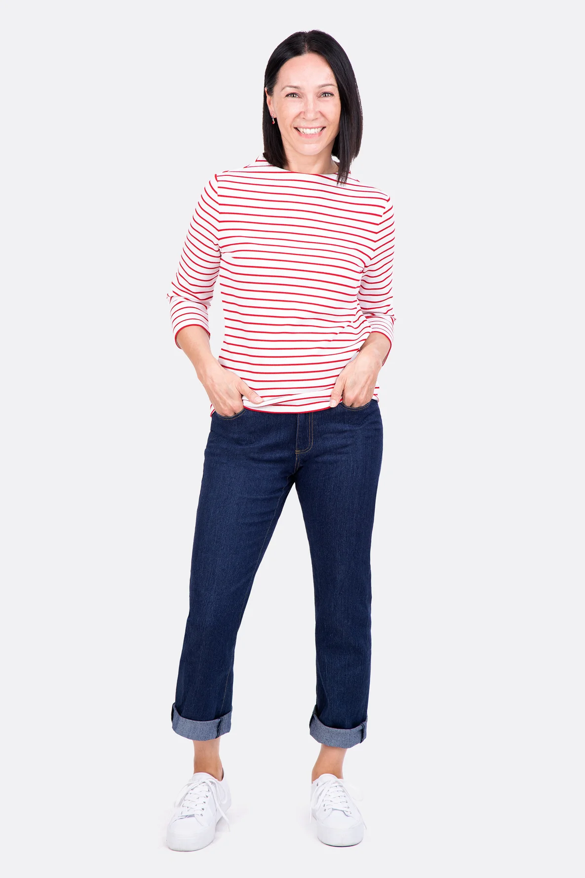 Schnittmuster Shirt Turtleneck Kragen Herbst Outfit selber nähen