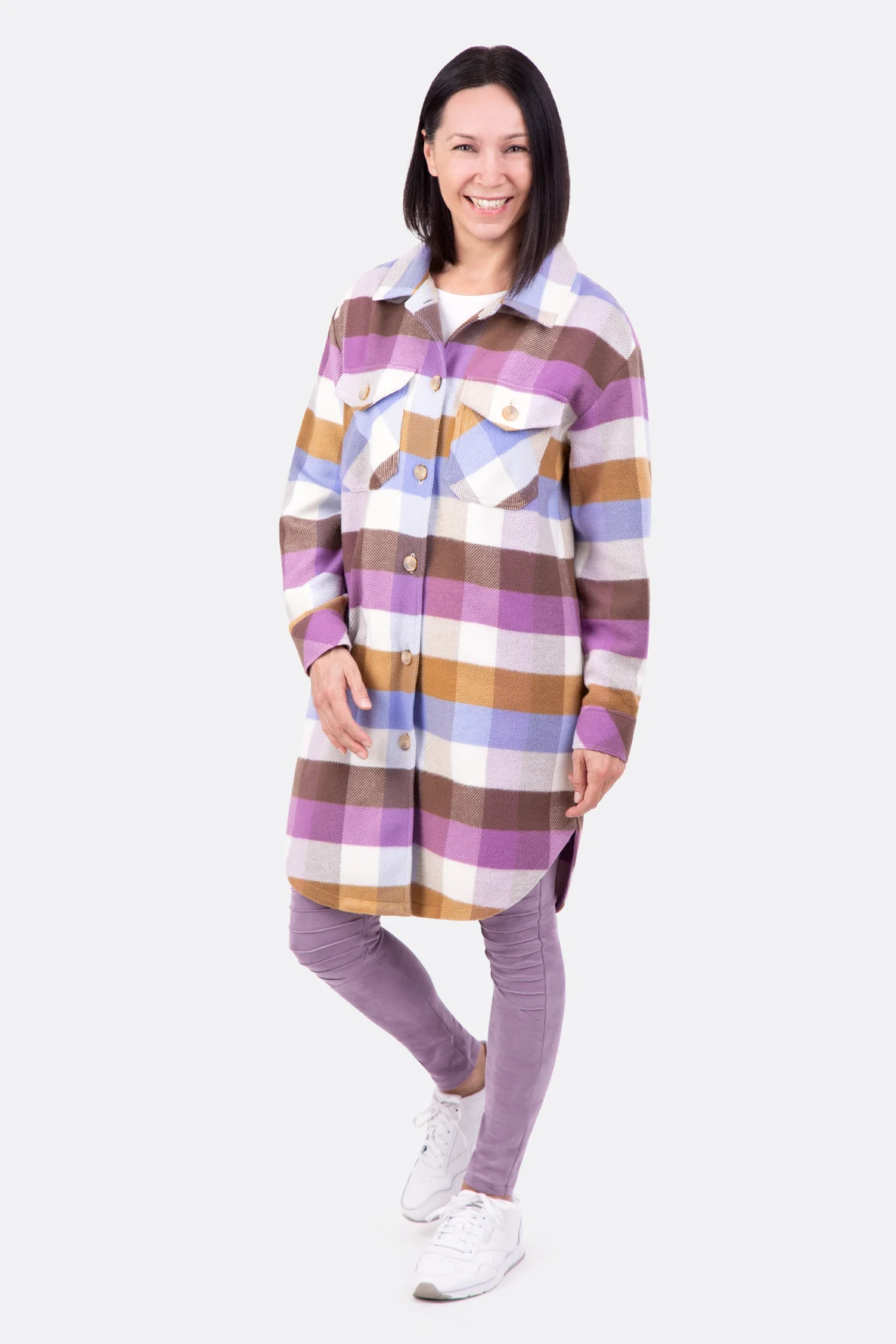 Schnittmuster Shacket aus Mantelflausch nähen