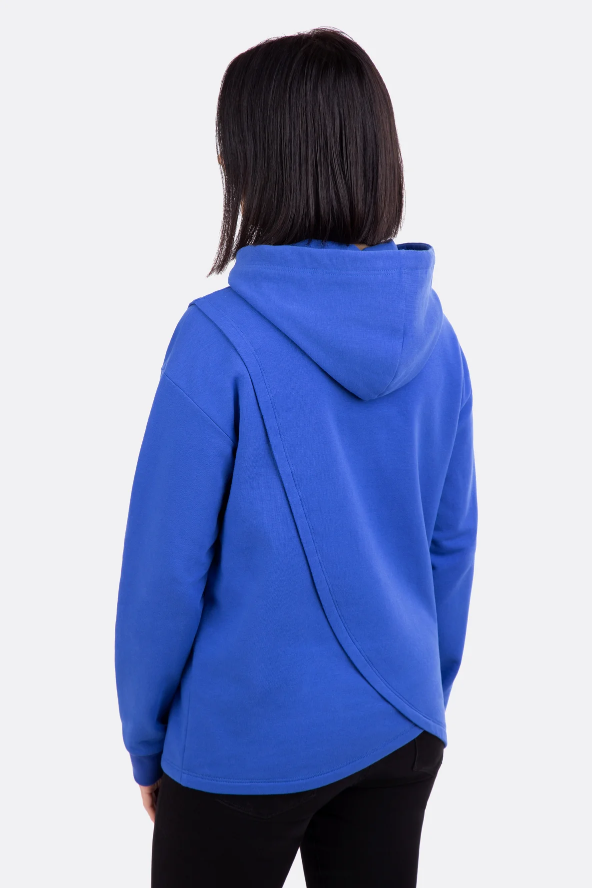 Schnittmuster Kapuzenshirt Wickeloptik nähen