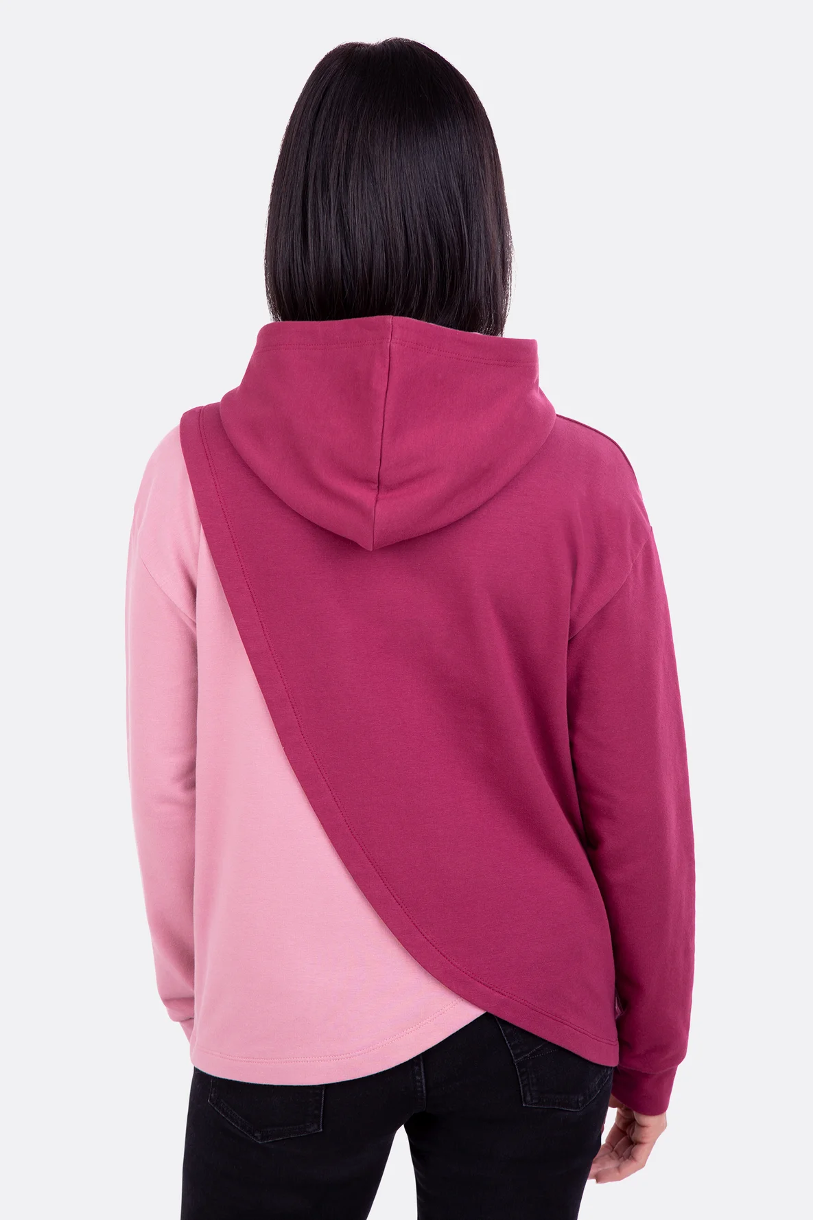 Schnittmuster Kapuzenpulli Wickeloptik Nähanleitung