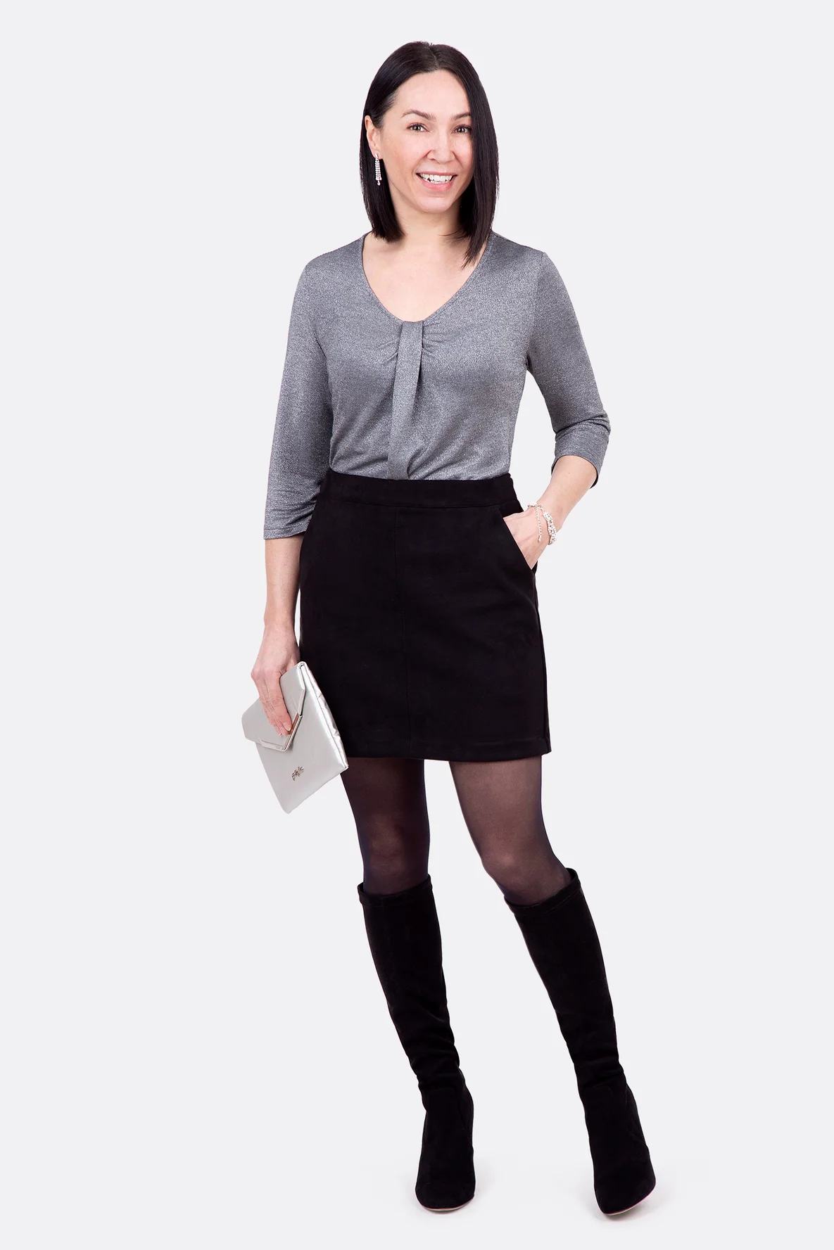 Schnittmuster Damenshirt für elegantes Party-Outfit