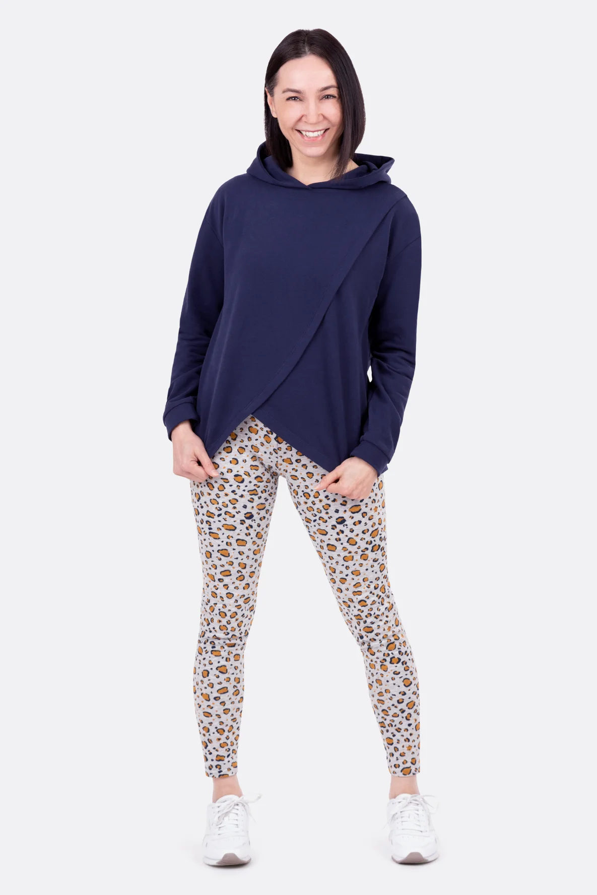 Gemütliches Winter-Outfit Hoodie Leggings nähen 