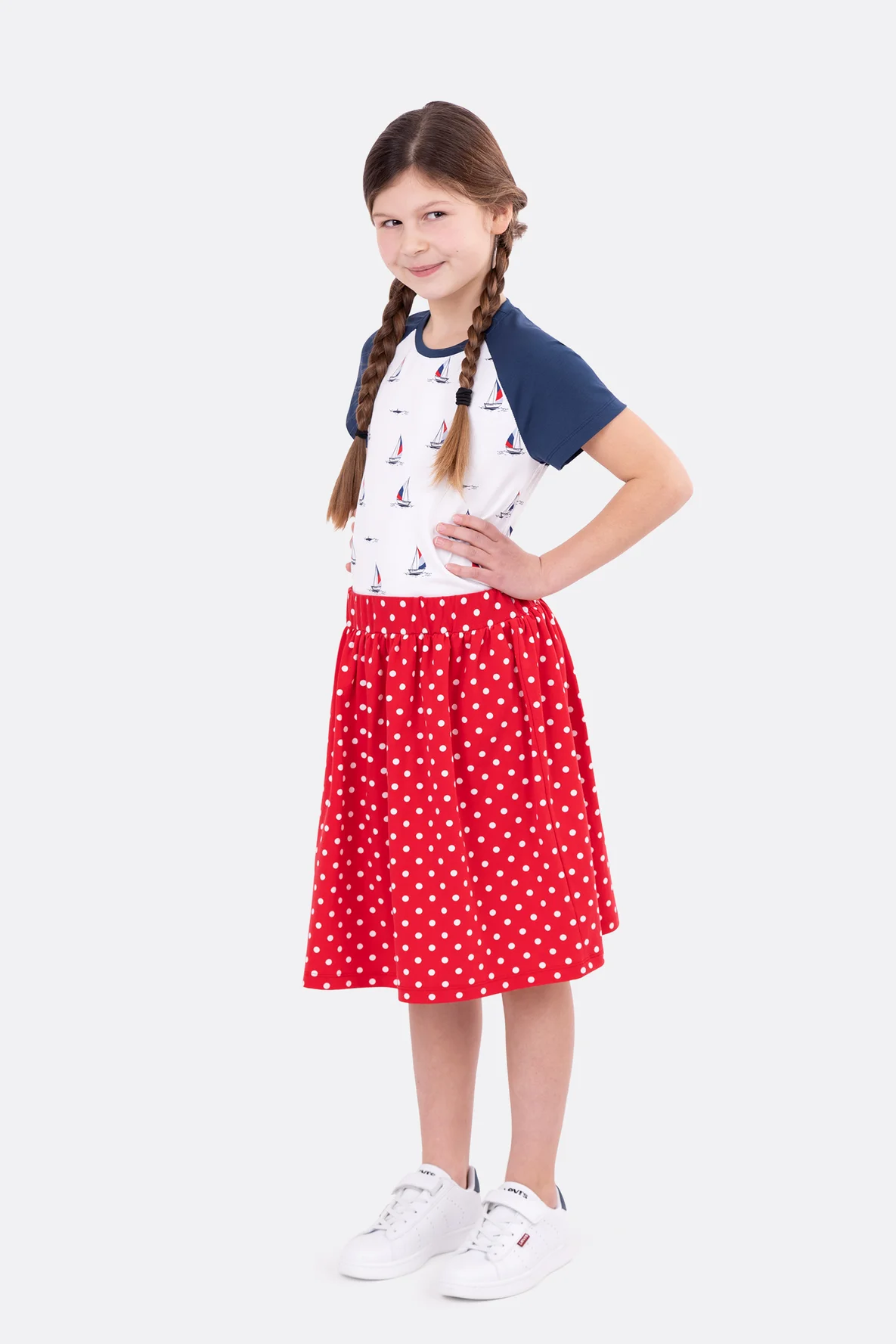 Kinder Schnittmuster Leo Shirt Raglan kurzarm DIY